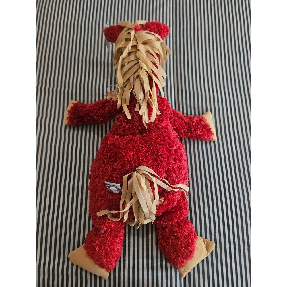 Jellycat Red Bunglie Horse Plush Ribbon Mane Rare Stuffed Animal NWT Retired - Picture 6 of 6